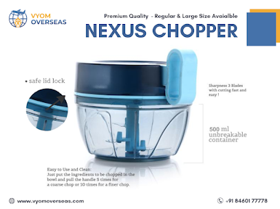 Buy Premium Quality Nexus Chopper Online From Kitchenware Exporter| Vyom Overseas