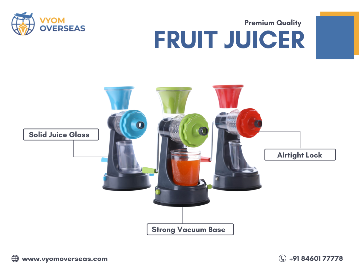 Buy Bulk Fruit Juicer From Leading Kitchenware Exporter | Vyom Overseas