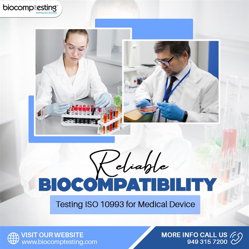 Reliable Biocompatibility Testing ISO 10993 for Medical Device