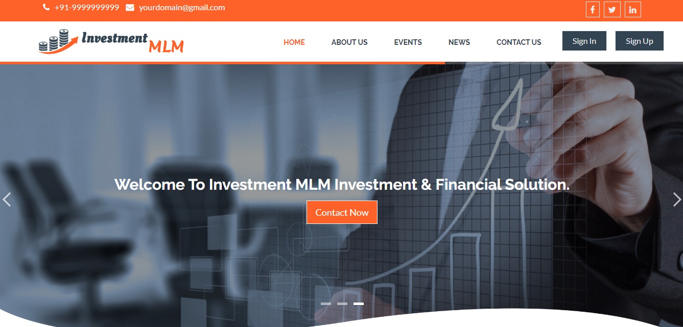 Unilevel Investment Plan MLM Software 
