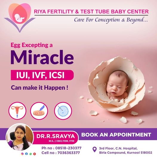 Best IUI treatment in Kurnool || Riya Fertility & Test Tube Baby Centre