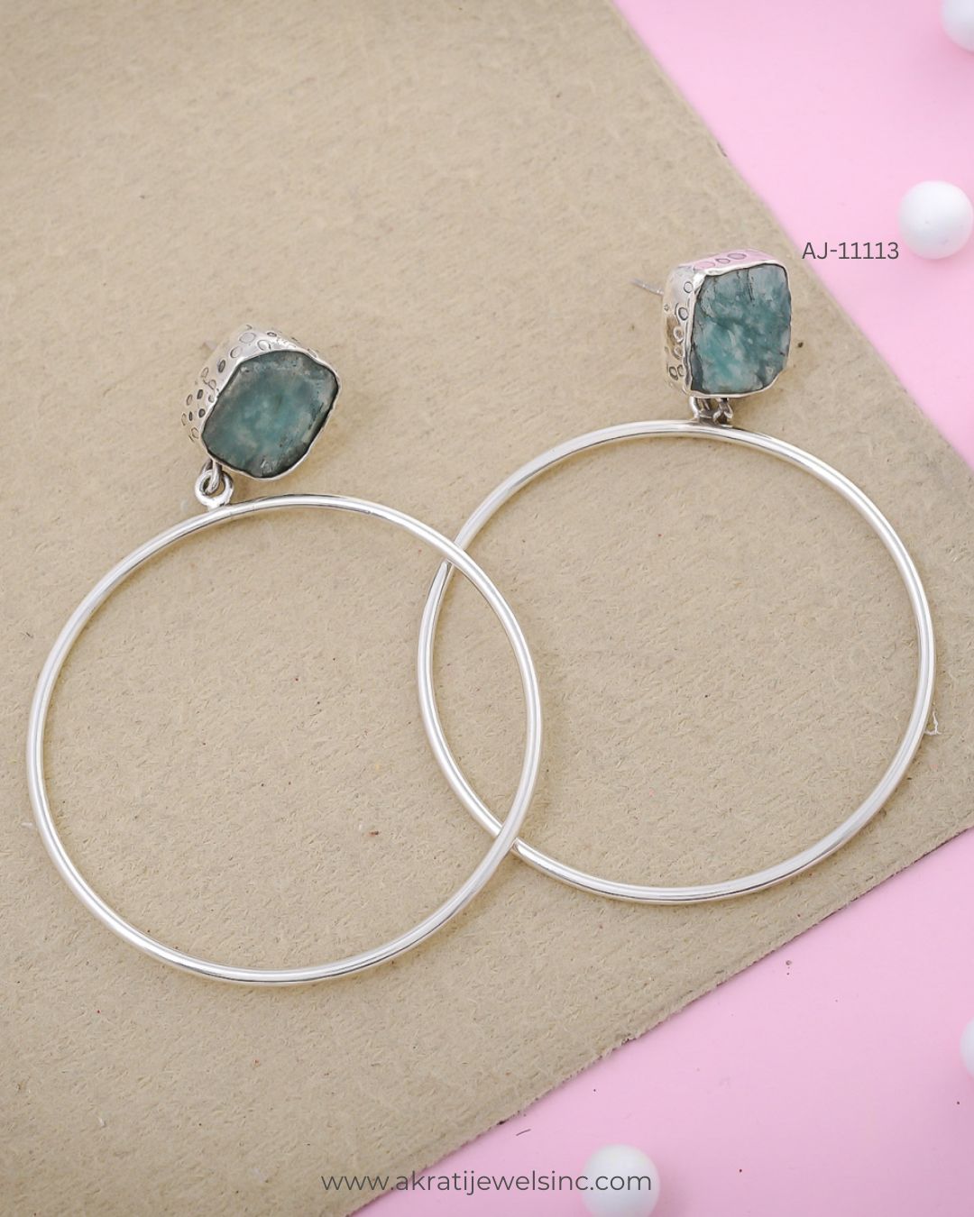 Akrati Jewels INC: USA Sterling Silver Gemstone Earrings Manufacture