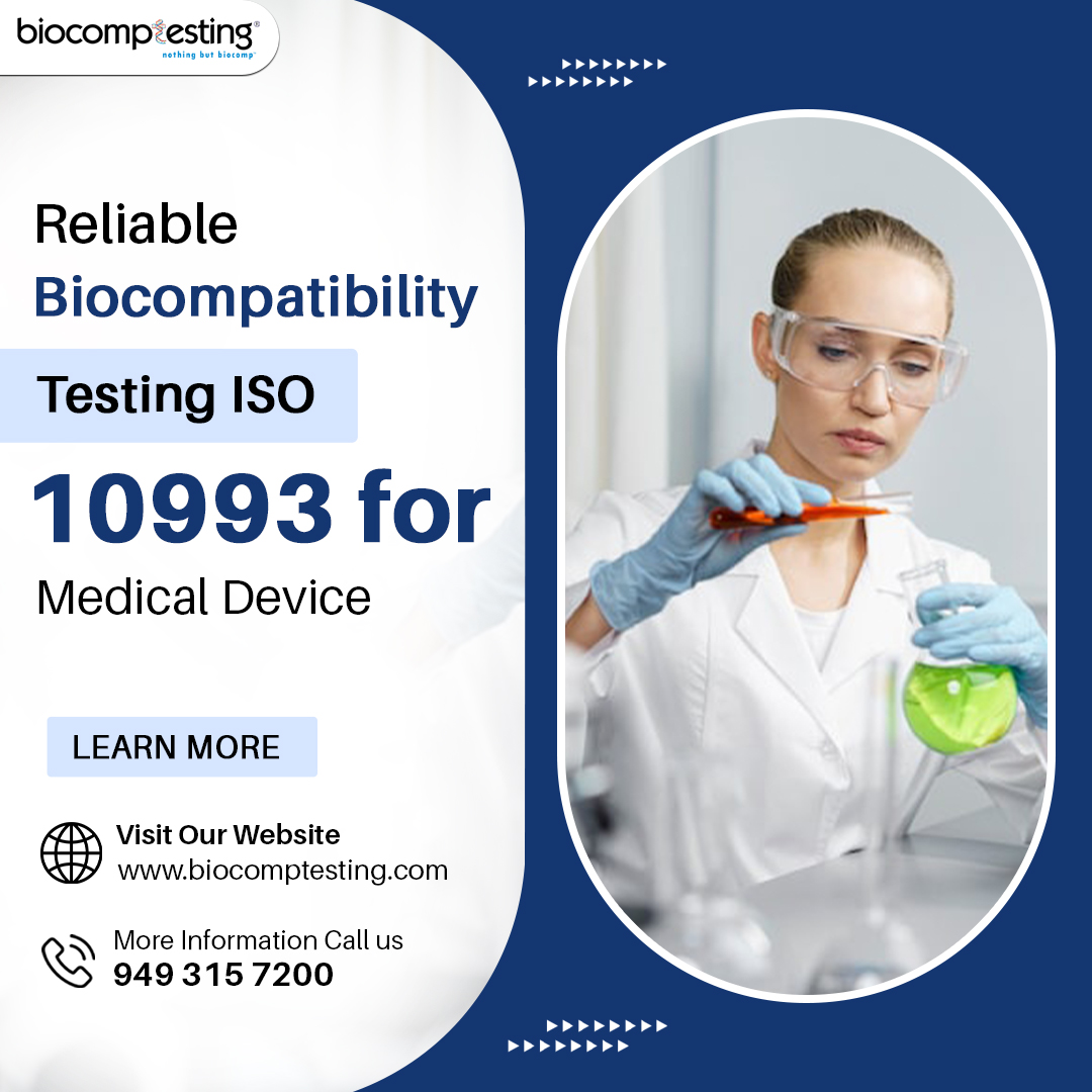 Reliable Biocompatibility Testing ISO 10993 for Medical Device
