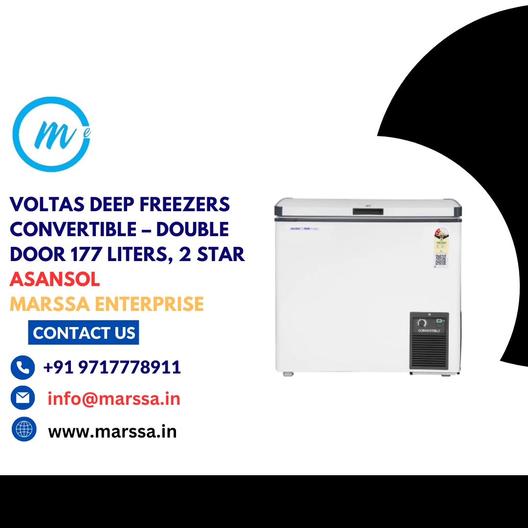 Voltas Deep Freezers Convertible – Double Door 177 Liters, 2 Star Asansol