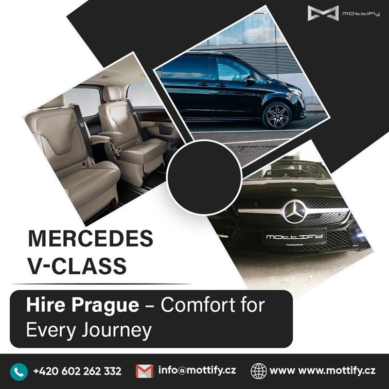 Mercedes V-Class Hire Prague – Comfort for Every Journey