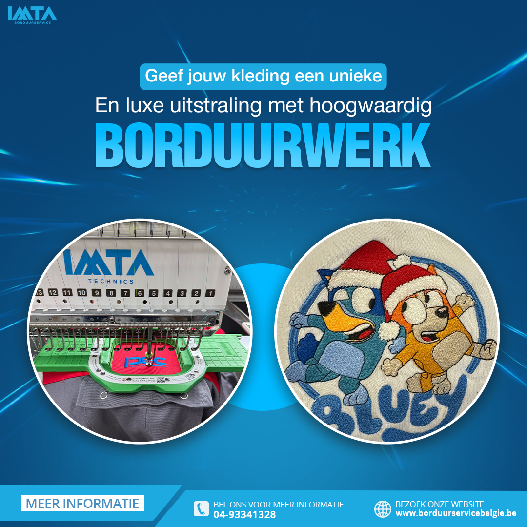 Geef jouw kleding een unieke en luxe uitstraling met hoogwaardig borduurwerk