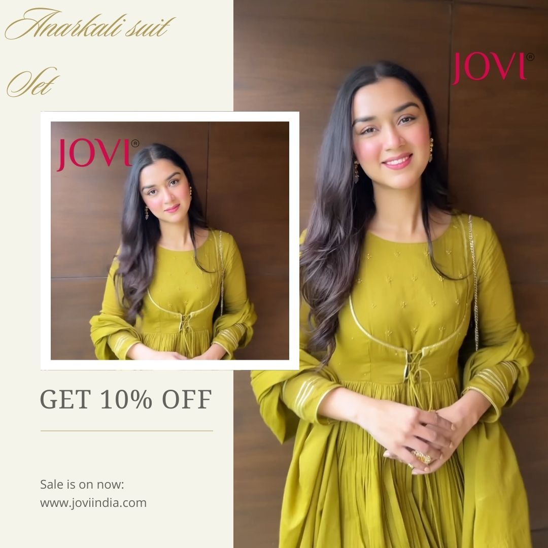 Festive Wear Indian Anarkali Suit Collection 2026 by JOVI Fashion India