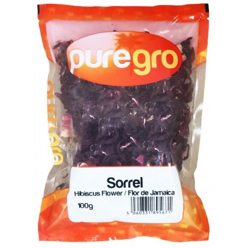 Puregro Dry Sorrel (Hibiscus Flower / Flor de Jamaica) - 100g