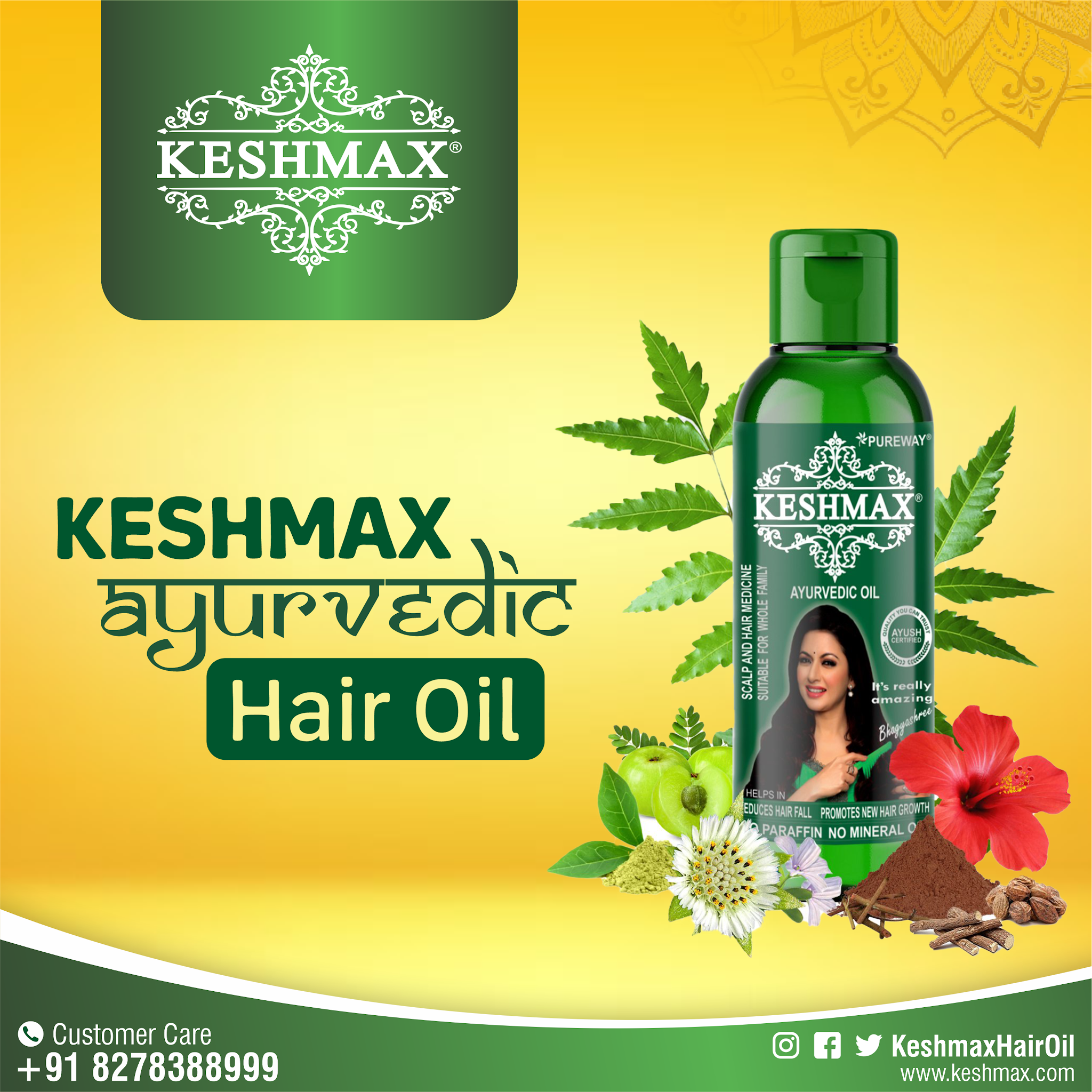 Best Keshmax Ayurvedic Hair Oil (Pack of 2)