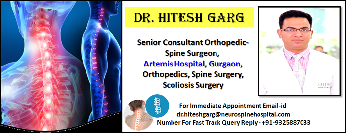 Dr Hitesh Garg Best Spine Surgeon Artemis Hospital Gurgaon