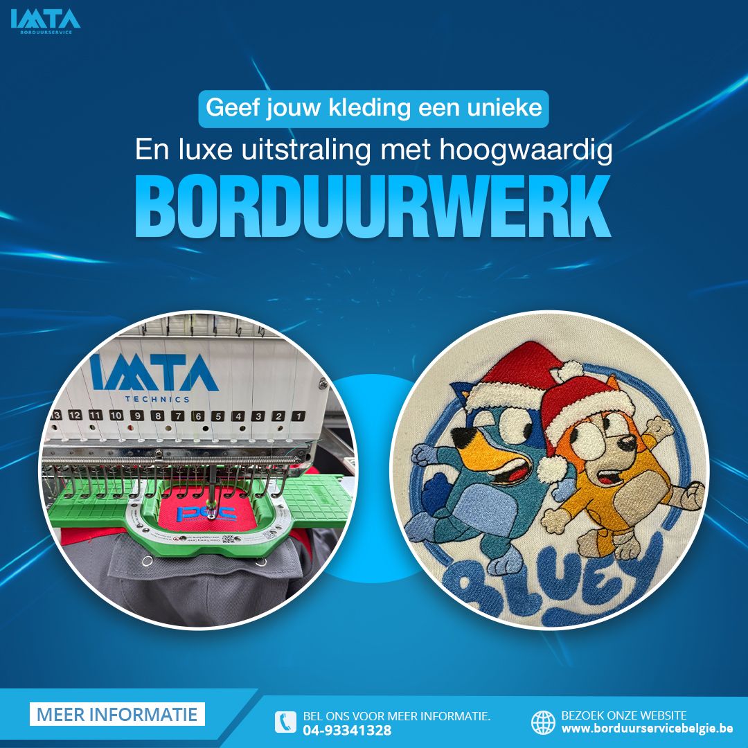 Geef jouw kleding een unieke en luxe uitstraling met hoogwaardig borduurwerk   