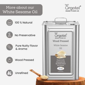 Cold Pressed White Sesame Cooking Oil