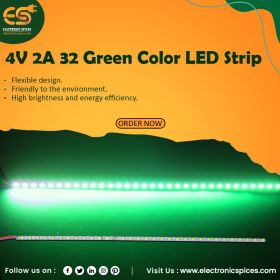 4V 2A 32 Green Color LED Strip