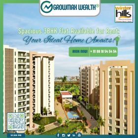 3BHK Flat is available for Rent